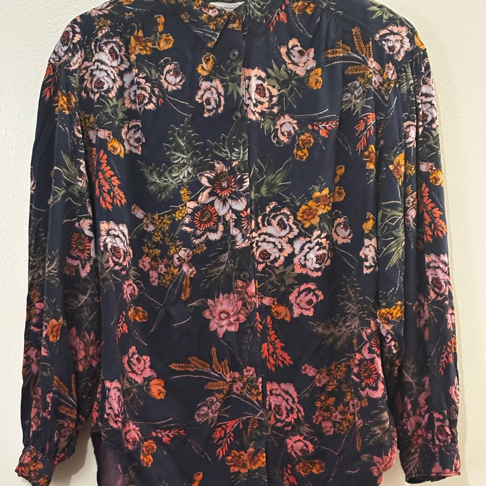 Pilcro and the Letterpress Leafy Patterned Shirt